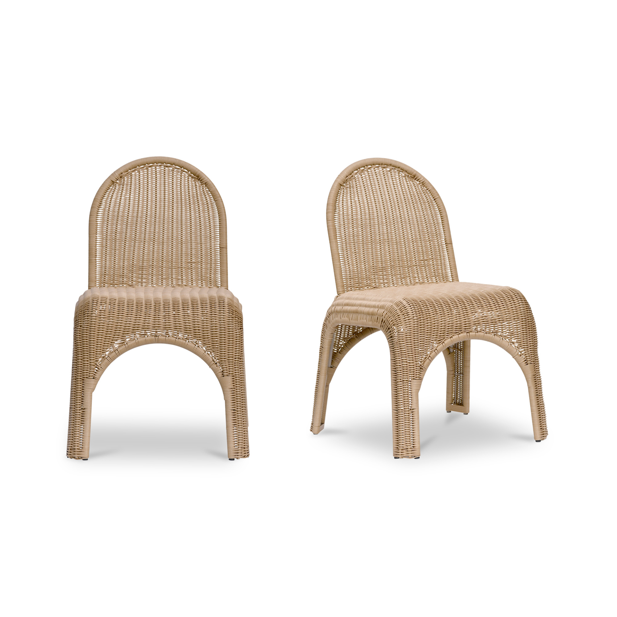Chaises de salle à manger d'extérieur Kinsley, lot de 2