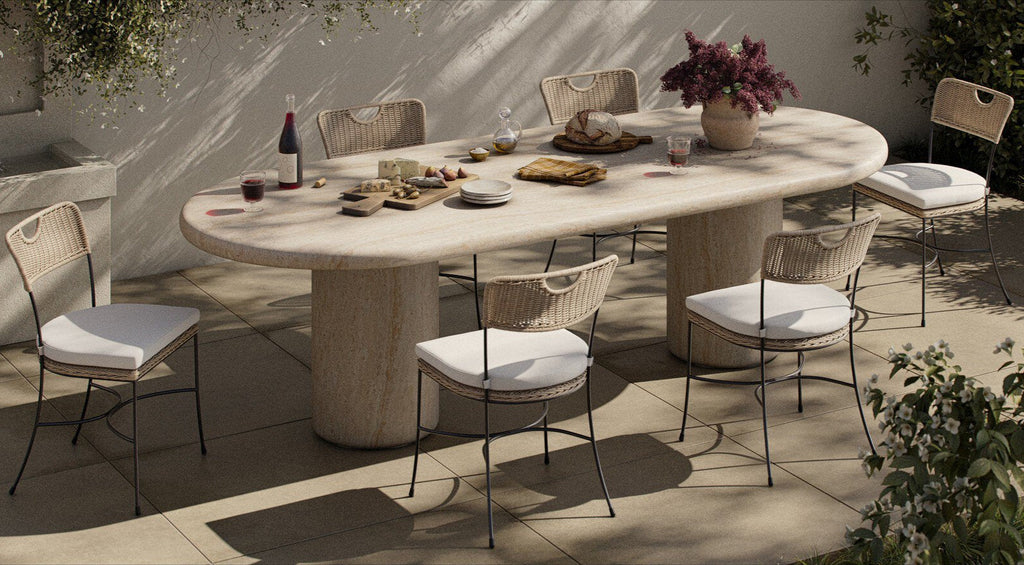 Chaise de salle à manger d'extérieur Phoebe