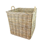 Panier en rotin grenat, lot de 2