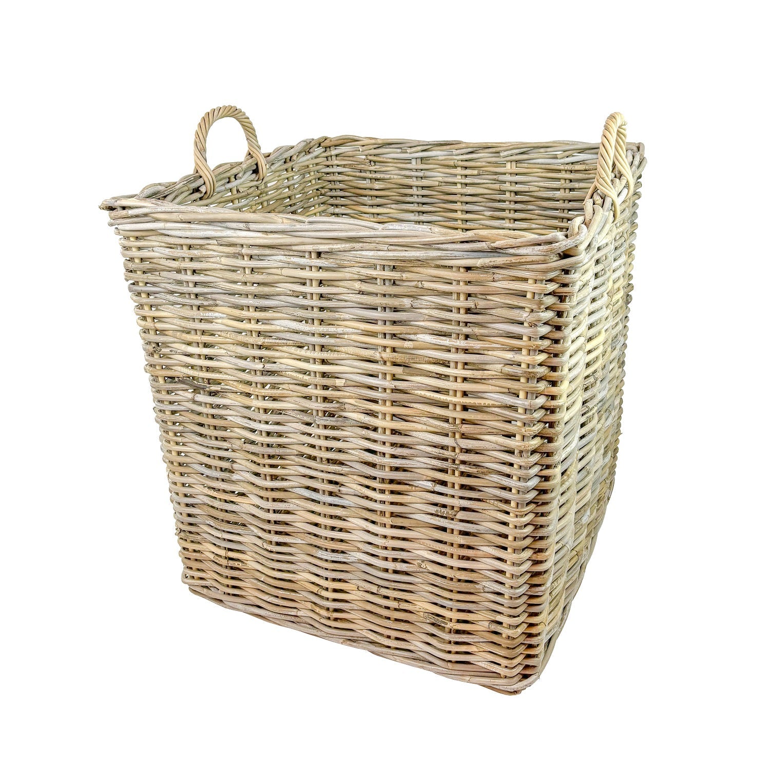 Panier en rotin grenat, lot de 2
