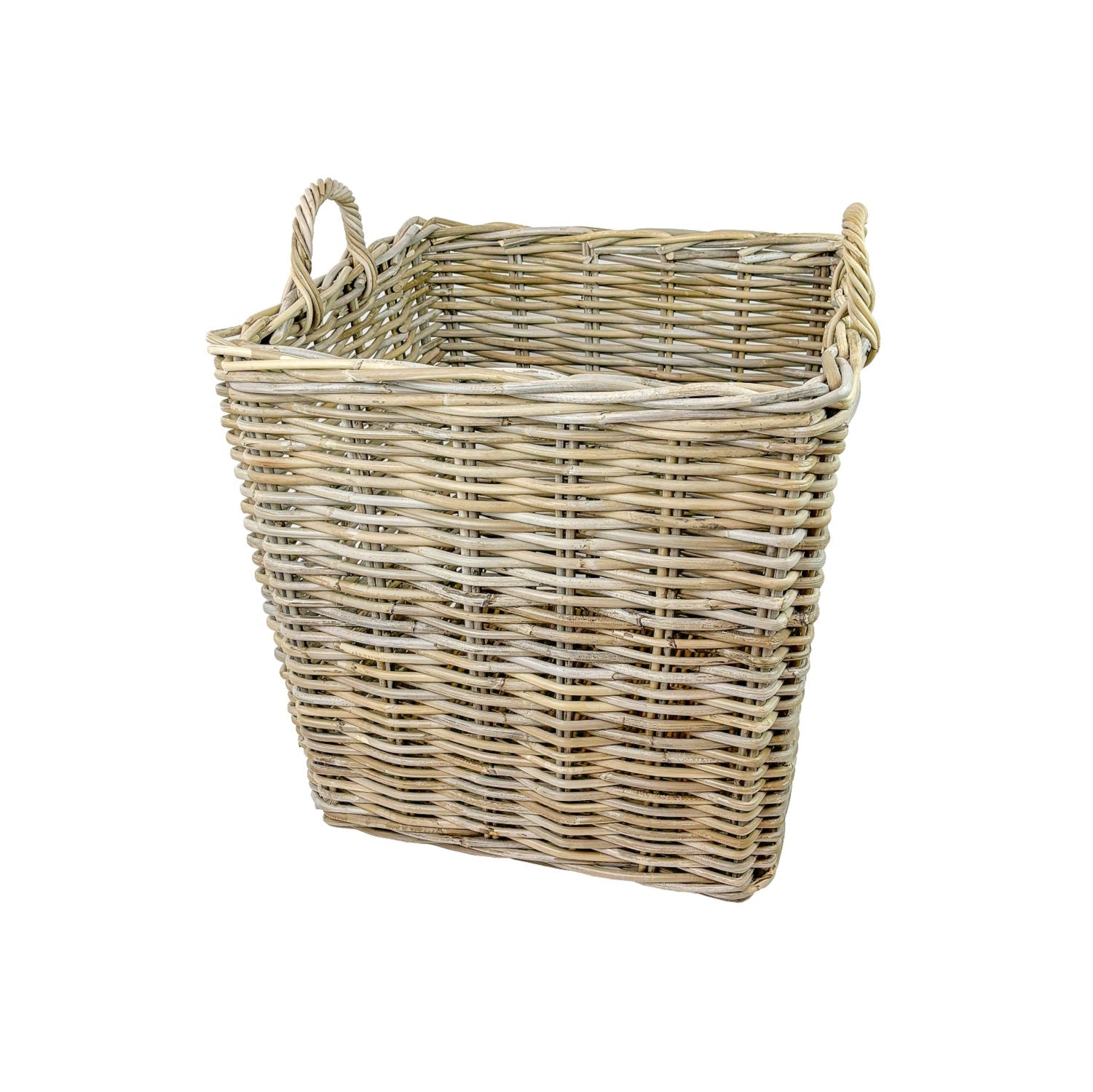 Panier en rotin grenat, lot de 2