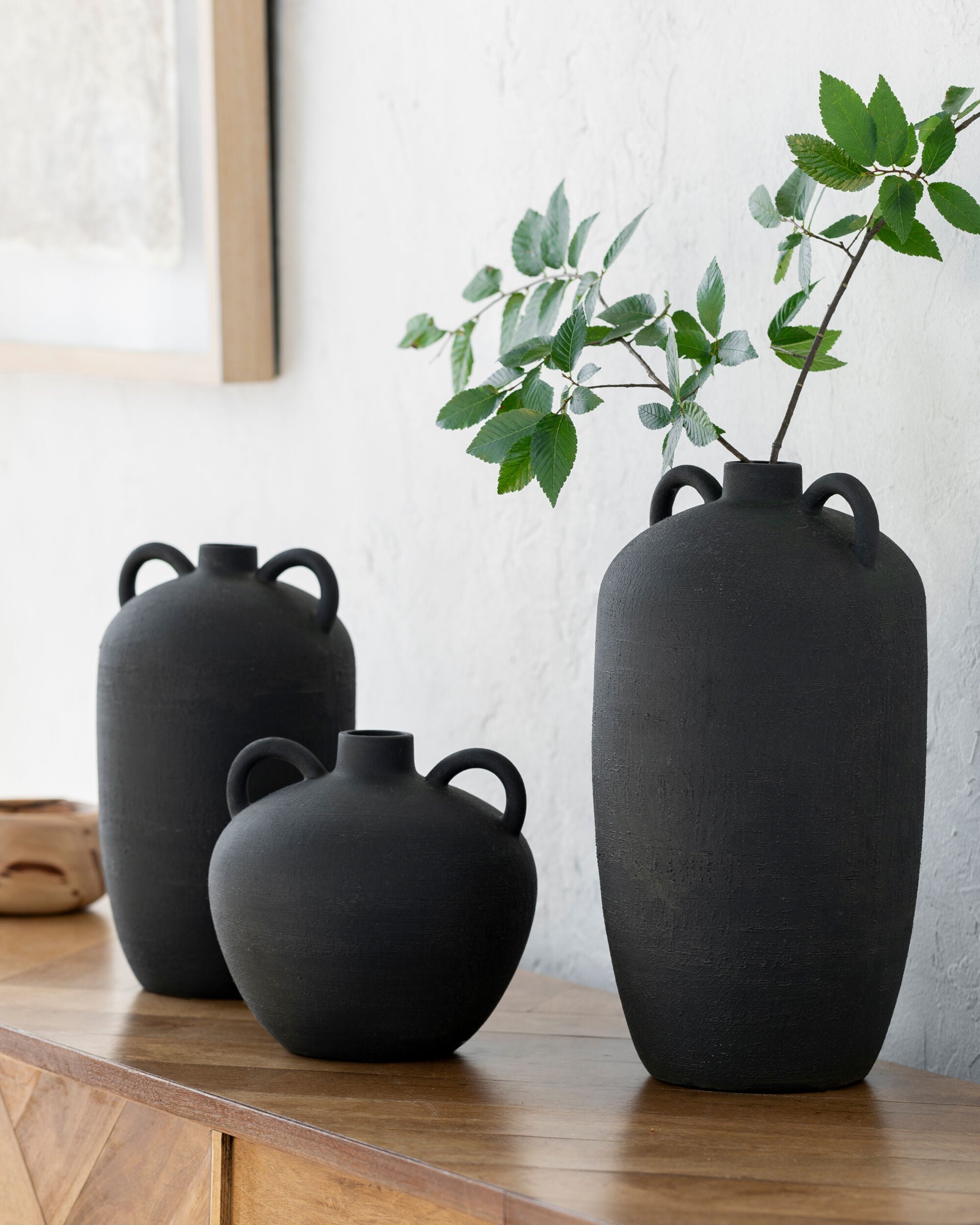Vases Acanceh, lot de 3