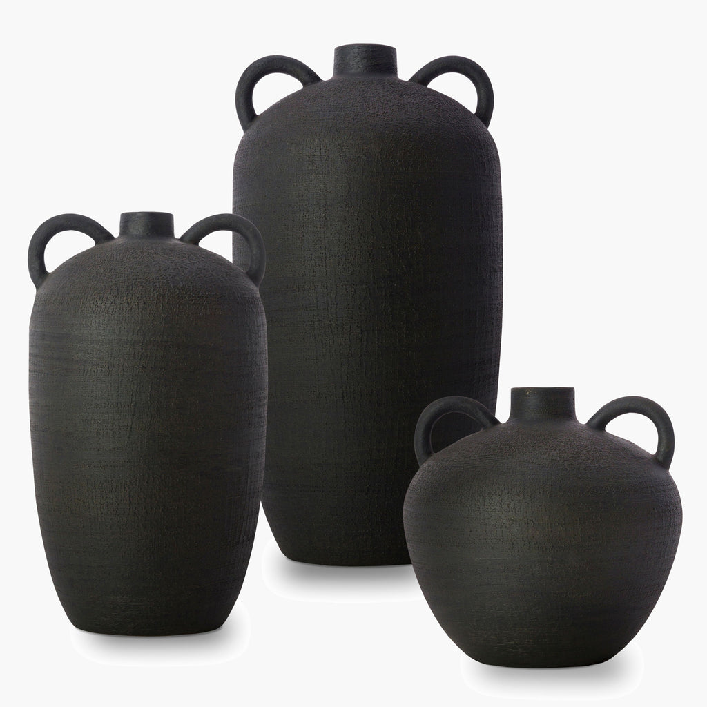 Vases Acanceh, lot de 3