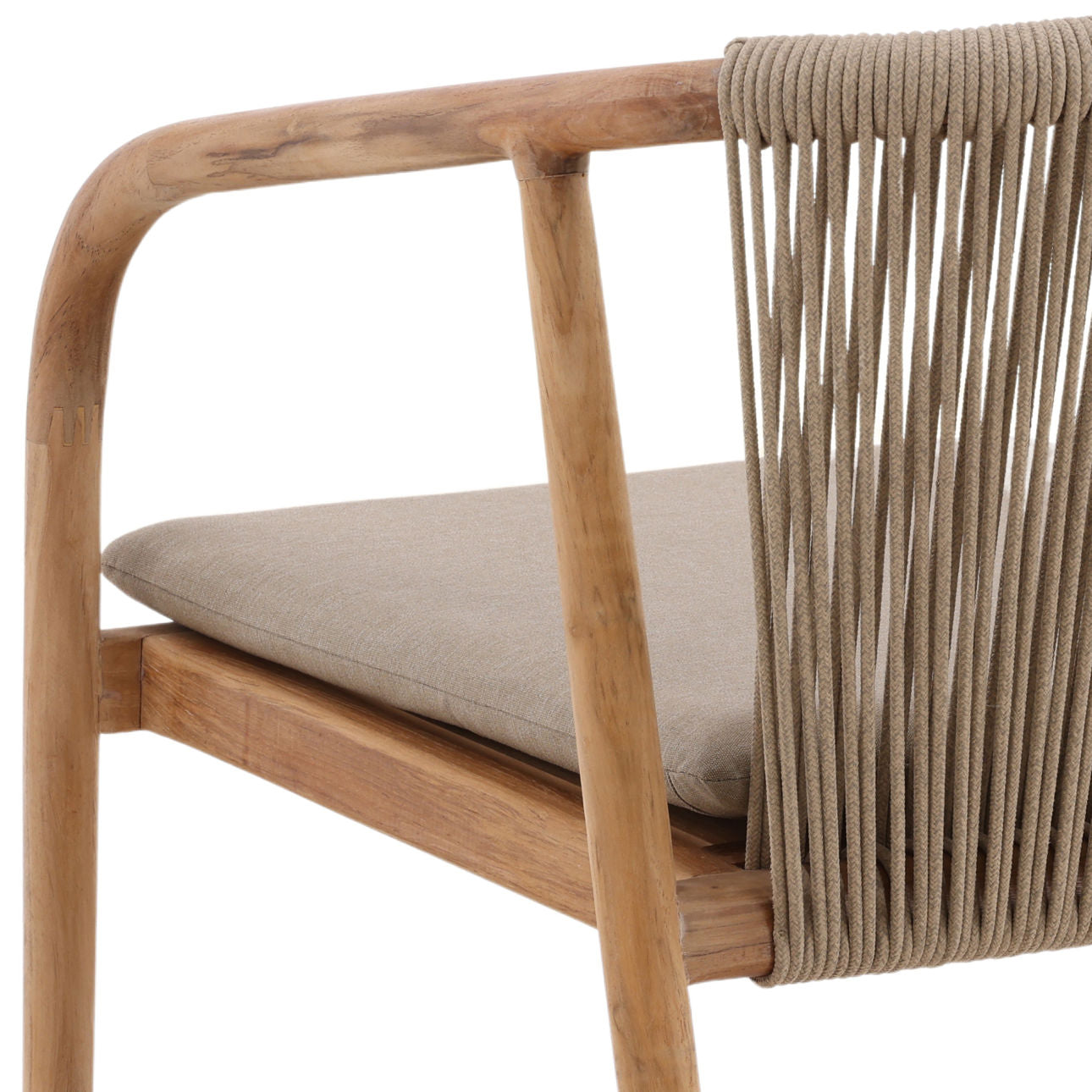 Chaise de salle à manger d'extérieur en cèdre