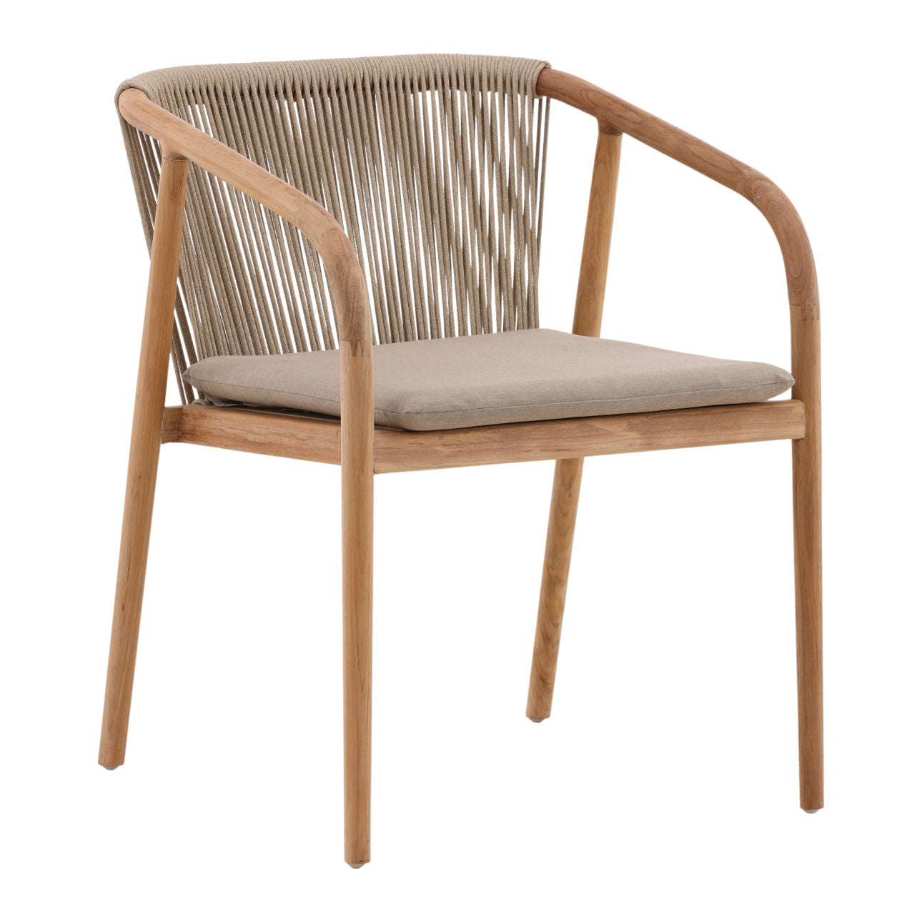 Chaise de salle à manger d'extérieur en cèdre