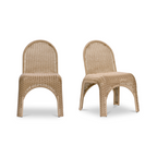 Chaises de salle à manger d'extérieur Kinsley, lot de 2